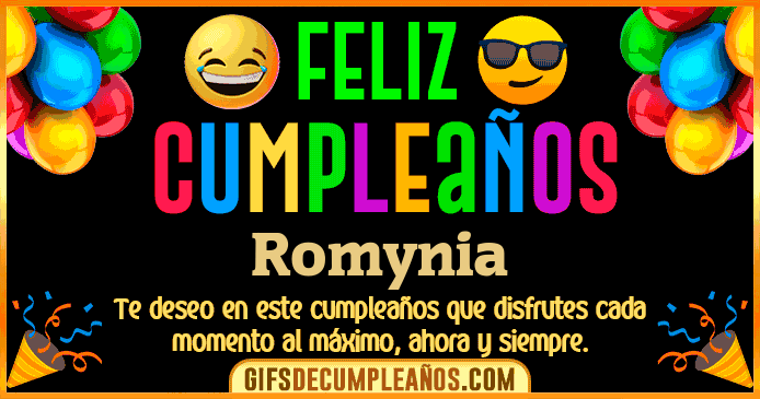 Feliz Cumpleaños Romynia